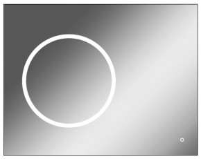 Зеркало Eclipse 90 black с подсветкой Sansa (SE1031Z) в Первоуральске - pervouralsk.mebel-74.com | фото