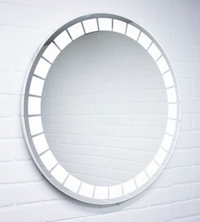 Зеркало Маскат 700х700 с подсветкой Домино (GL7057Z) в Первоуральске - pervouralsk.mebel-74.com | фото